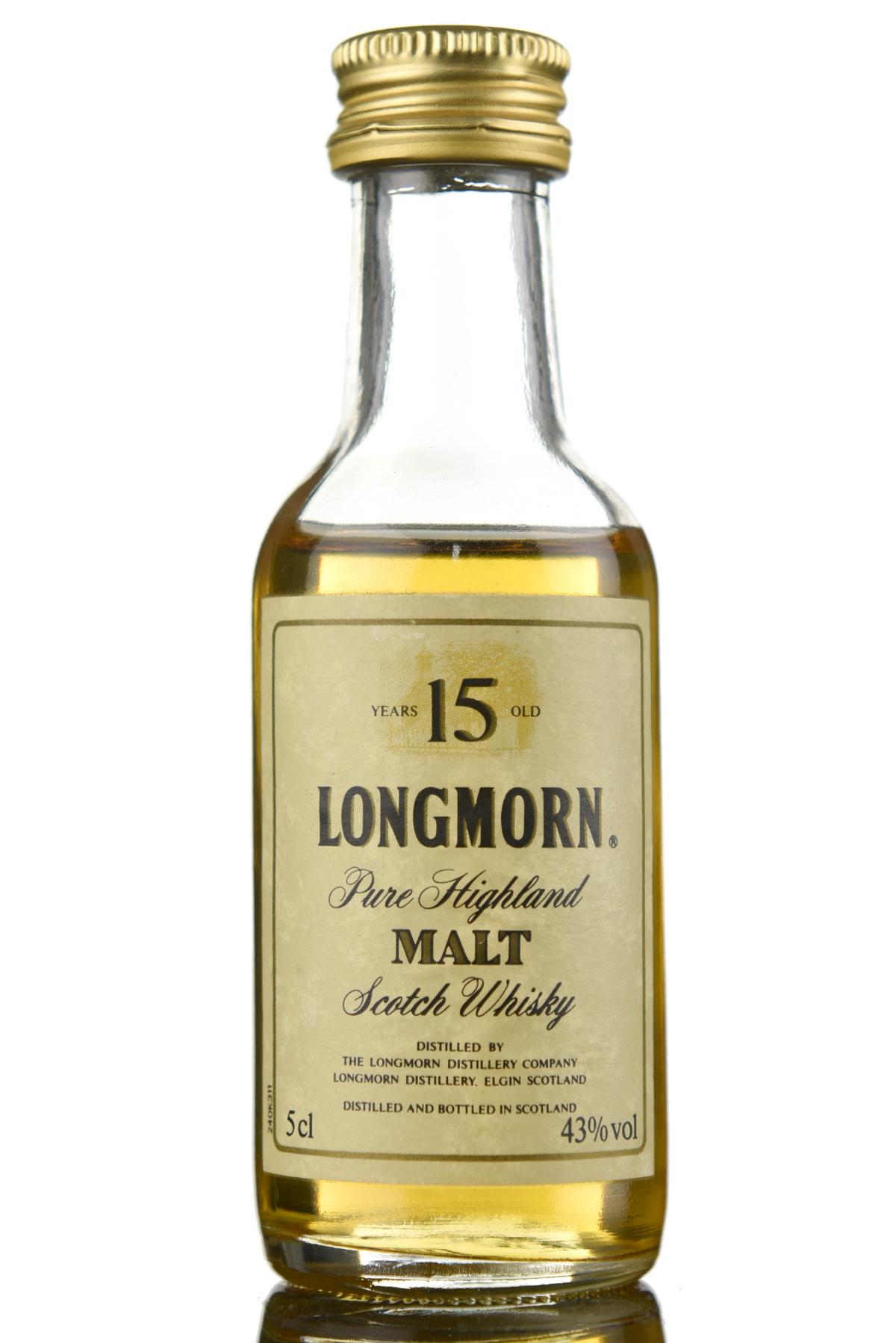 Longmorn 15 Year Old Miniature