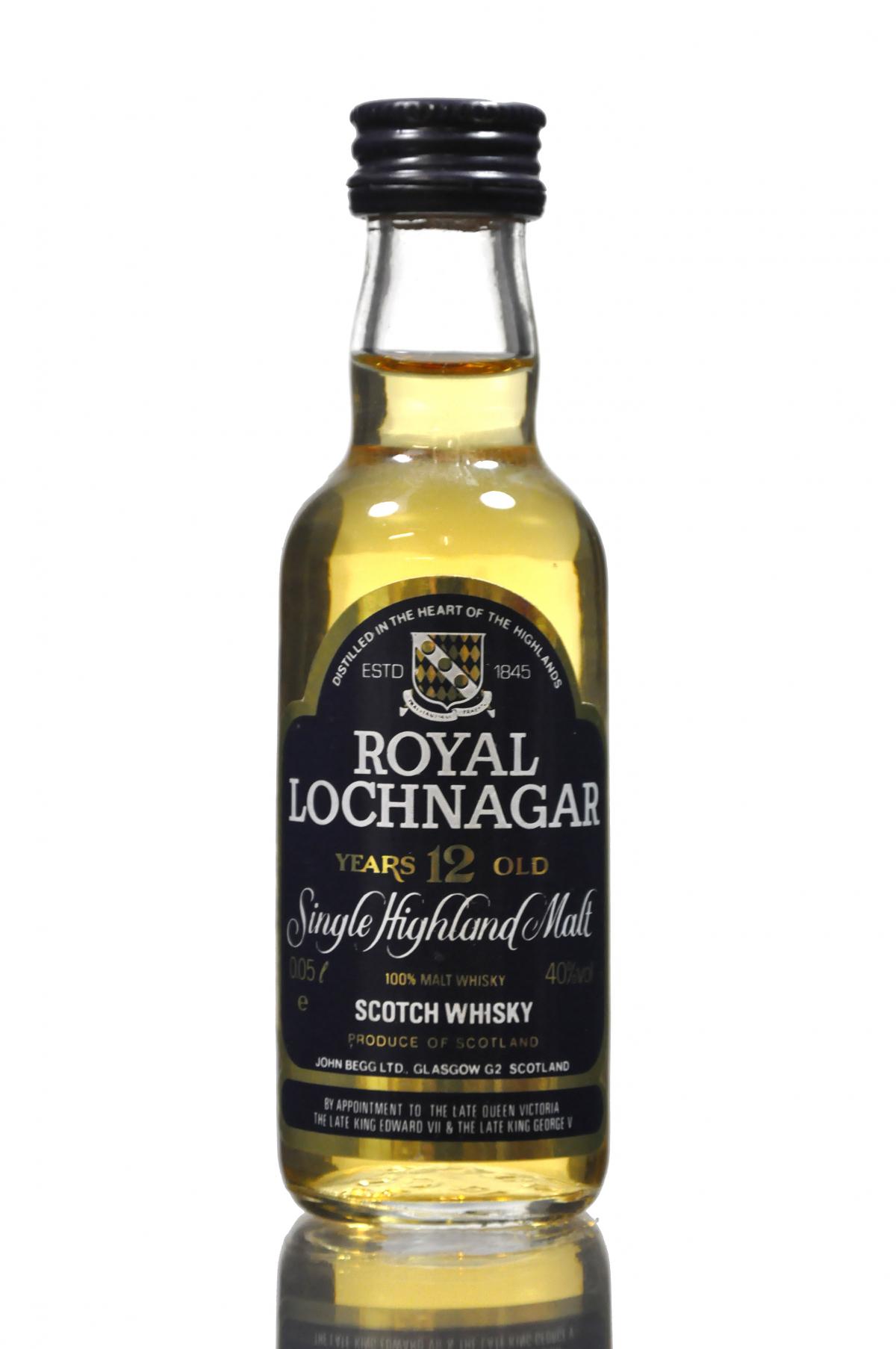 Royal Lochnagar 12 Year Old Miniature