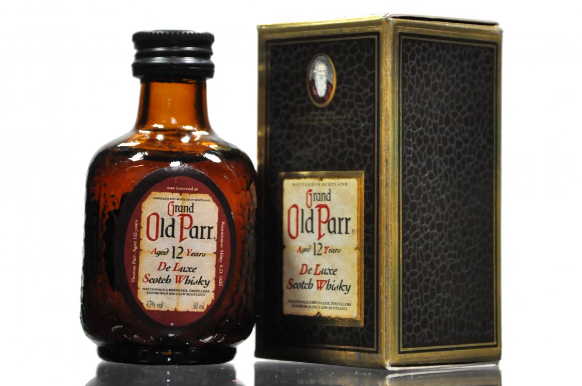 Grand Old Parr 12 Year Old Miniature