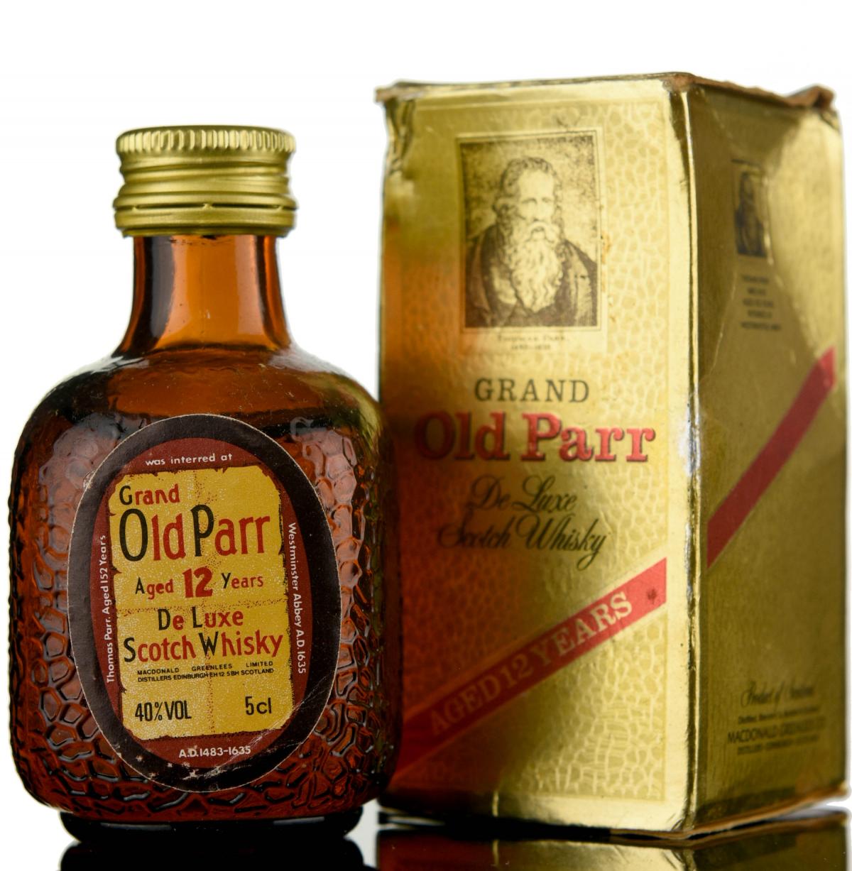 Grand Old Parr 12 Year Old Miniature