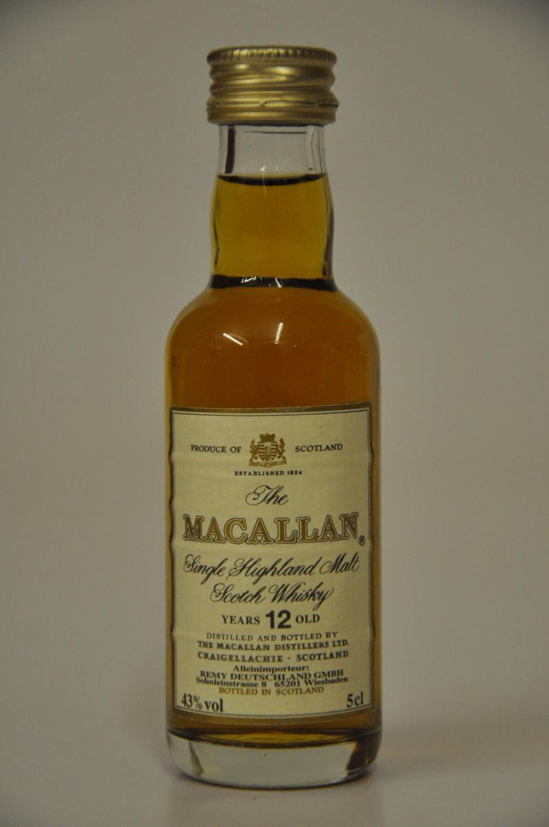 Macallan 12 Year Old Miniature