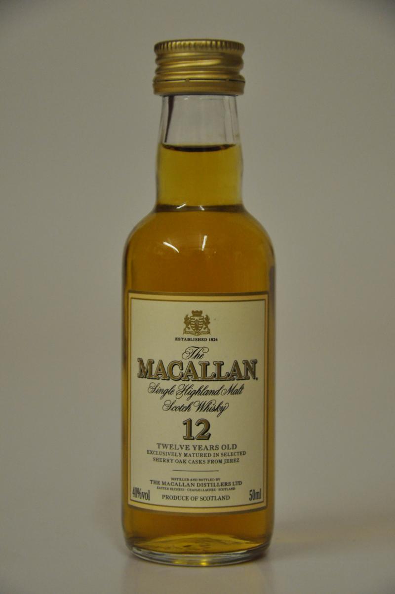Macallan 12 Year Old Miniature