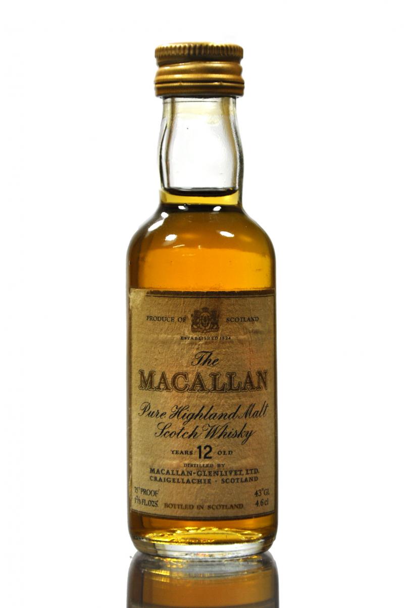 Macallan 12 Year Old Miniature