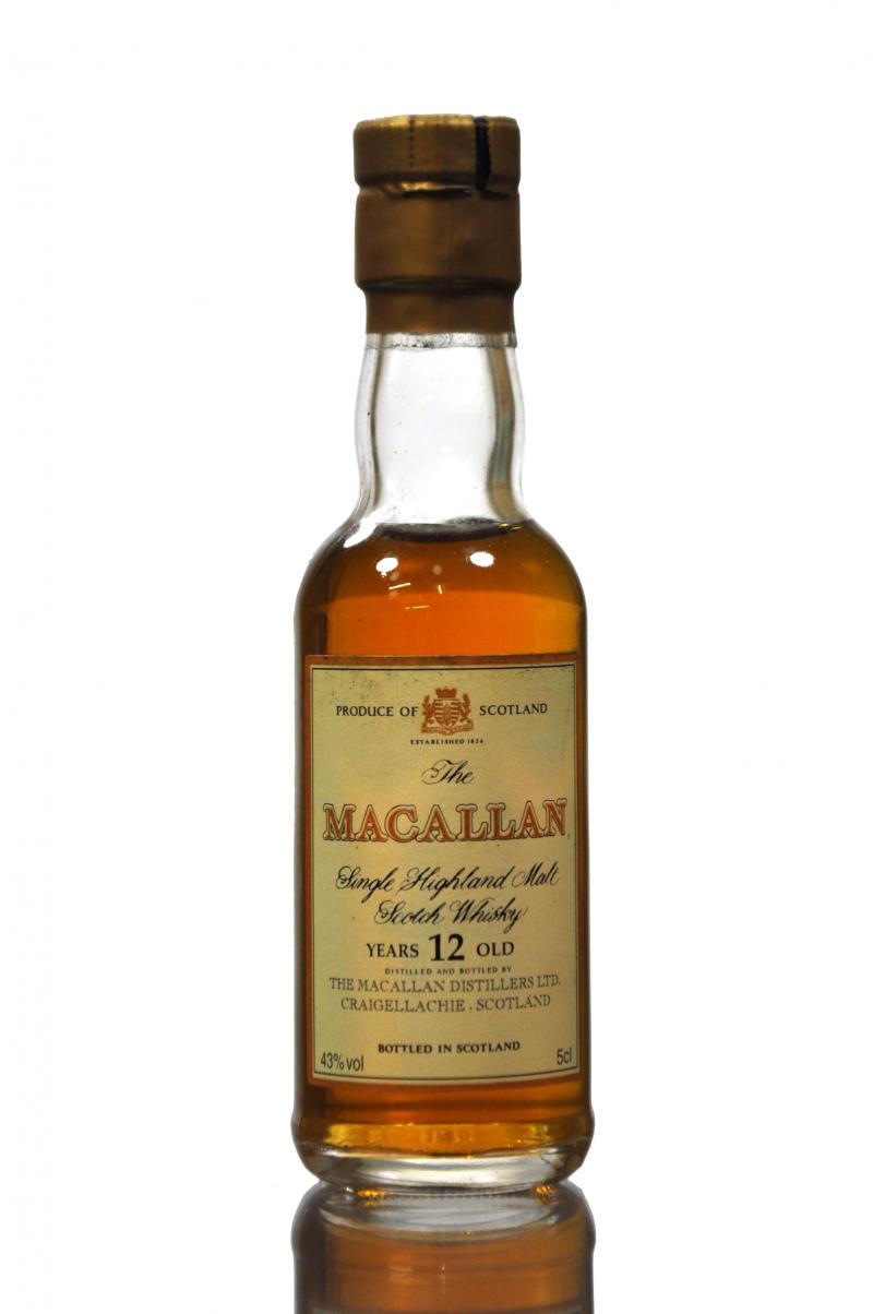 Macallan 12 Year Old Miniature