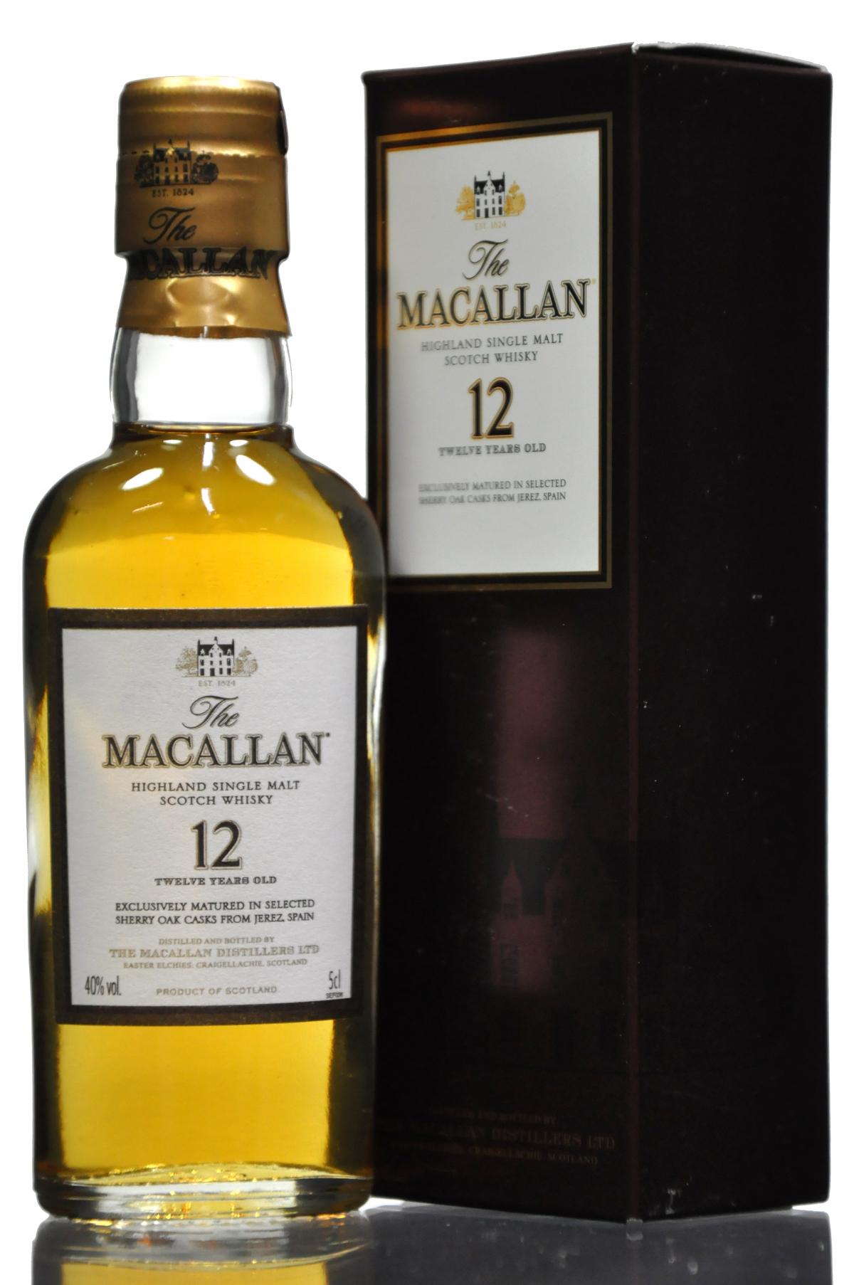 Macallan 12 Year Old Miniature