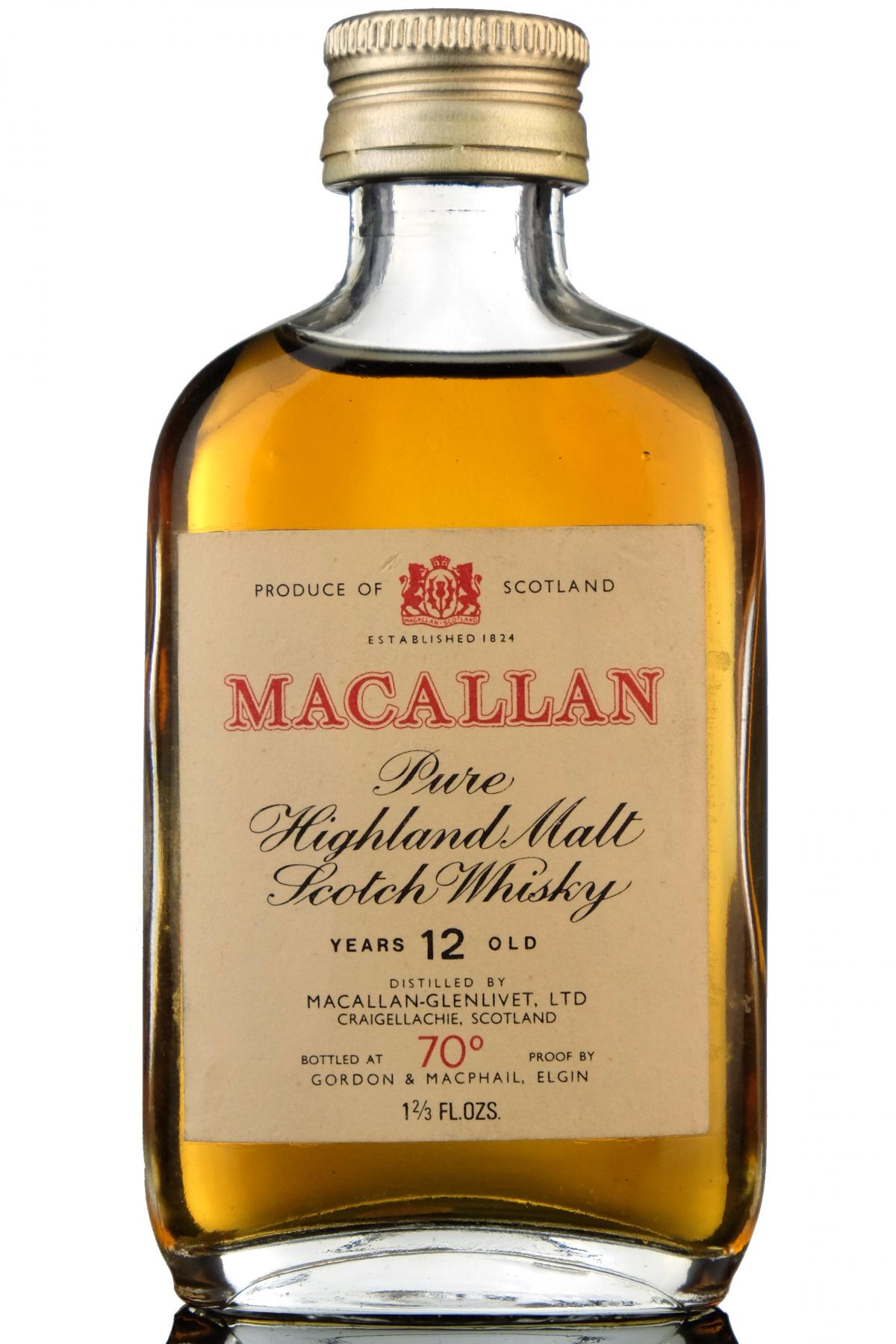 Macallan 12 Year Old Miniature