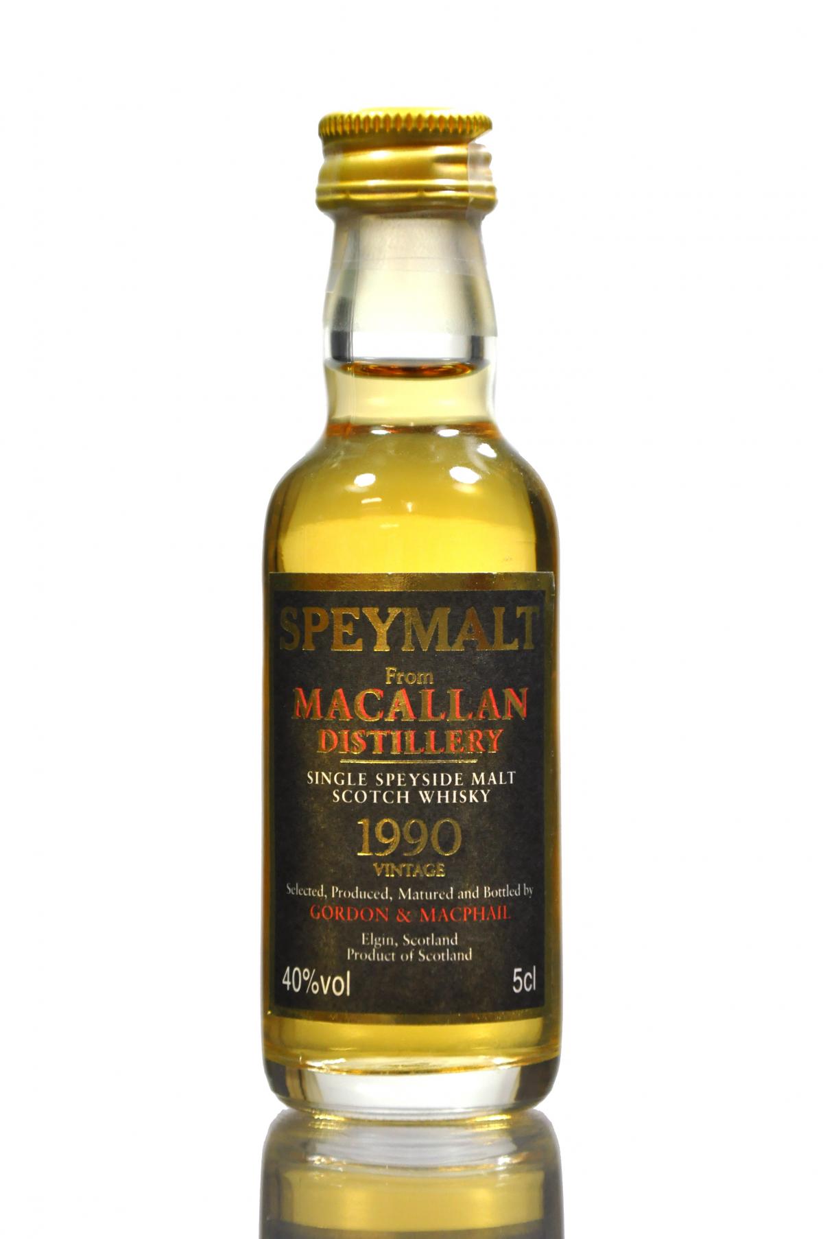 Macallan 1990 Speymalt - Gordon & MacPhail Miniature