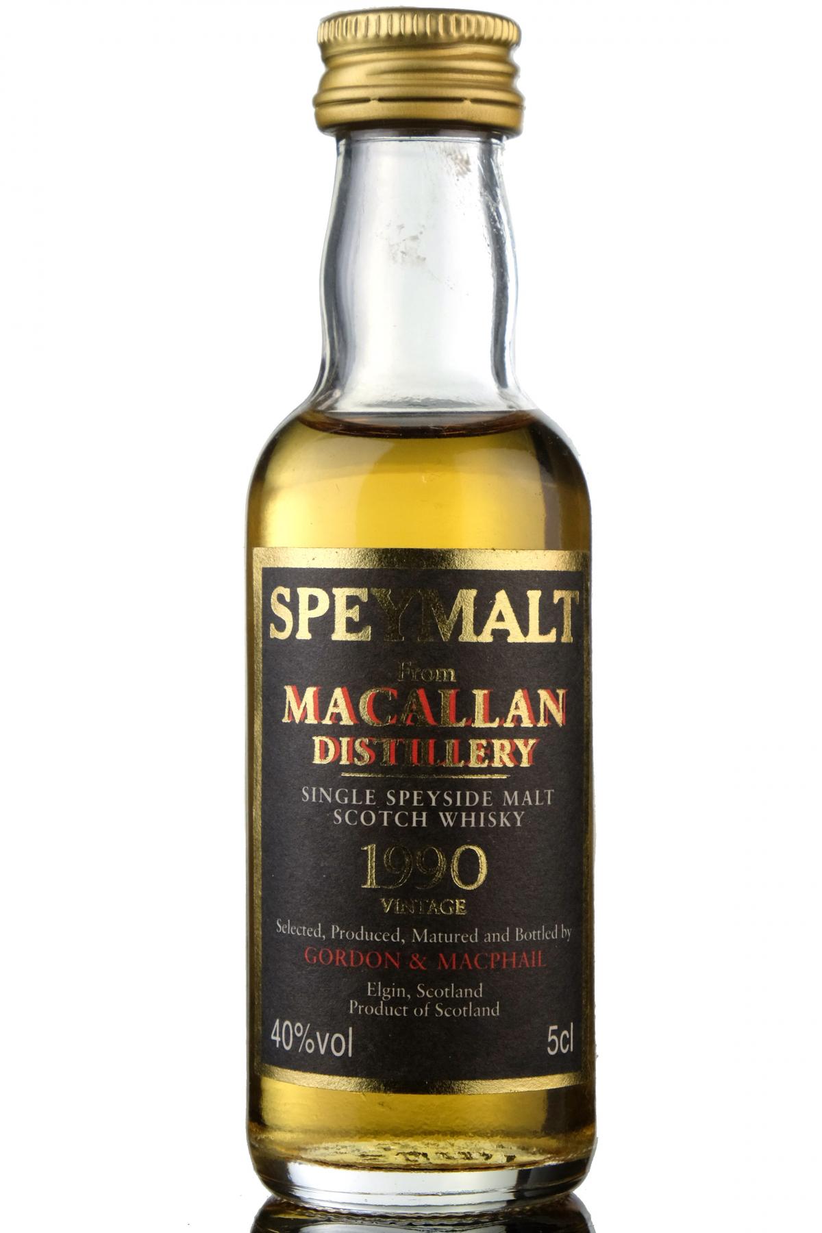 Macallan 1990 Speymalt - Gordon & MacPhail Miniature