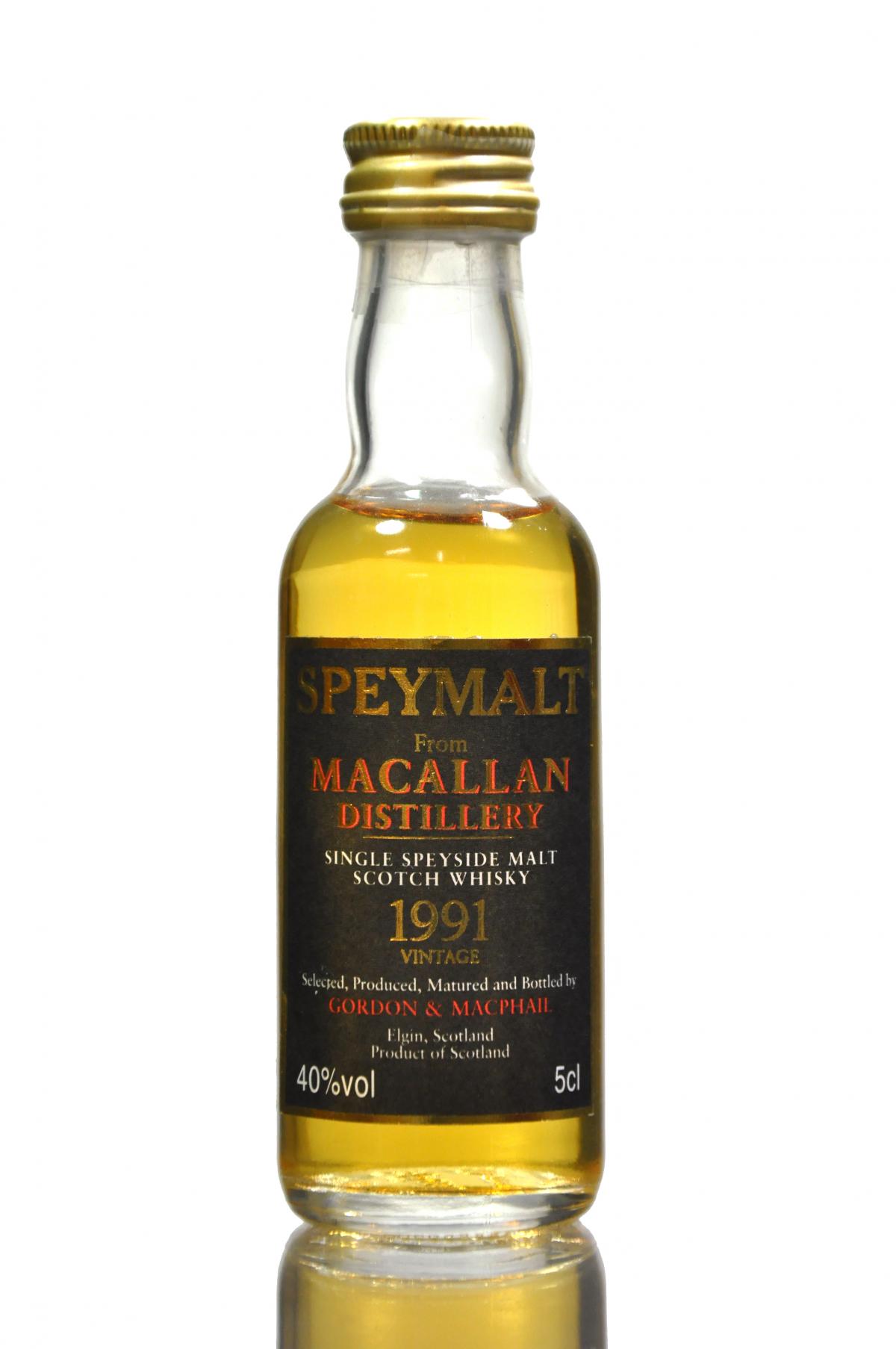 Macallan 1991 Speymalt - Gordon & MacPhail Miniature