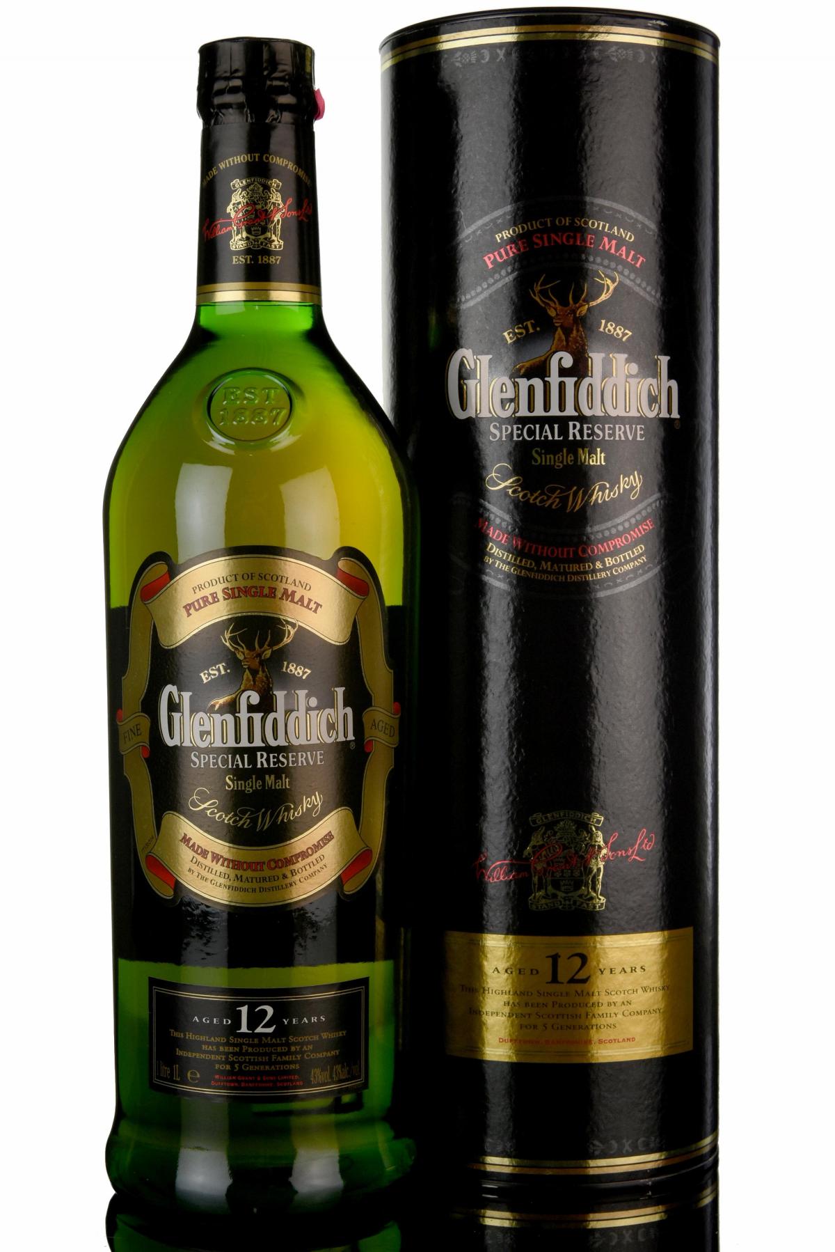 Glenfiddich 12 Year Old - 1 Litre