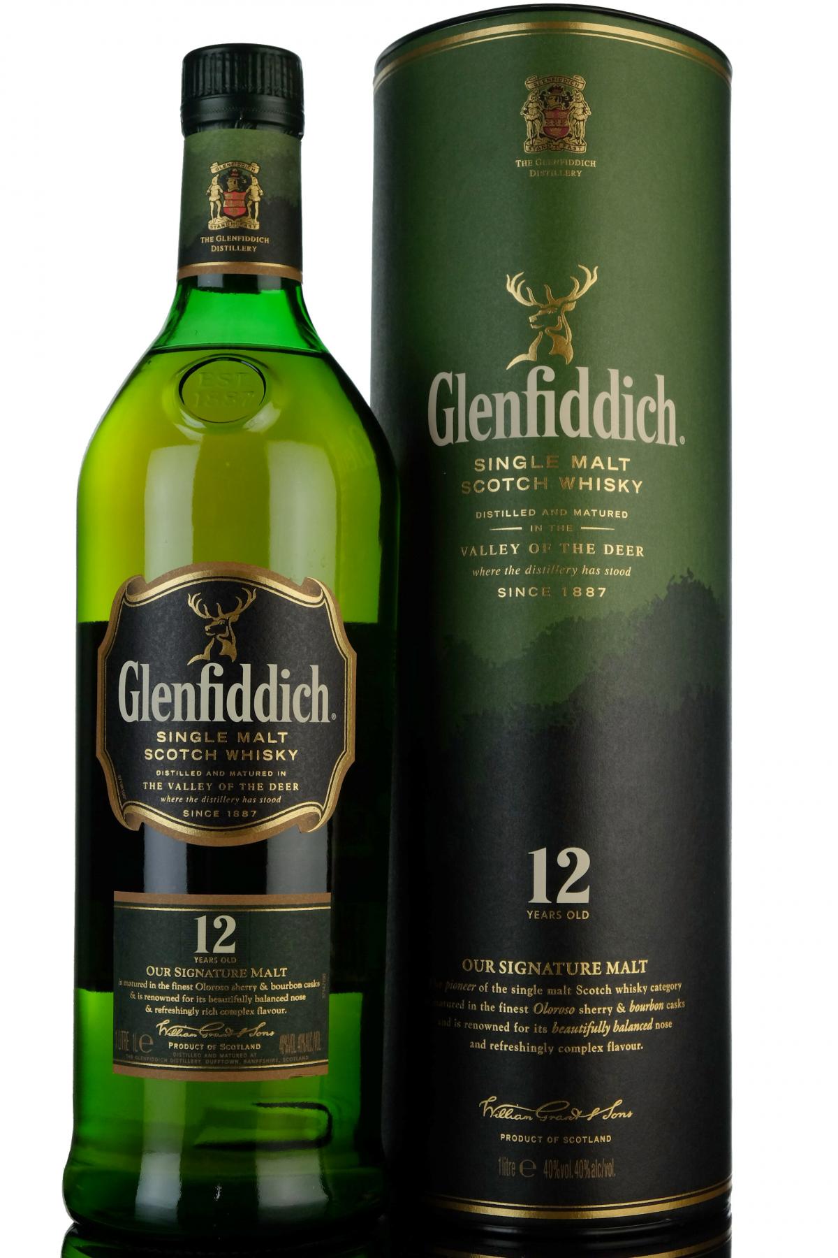 Glenfiddich 12 Year Old - 1 Litre