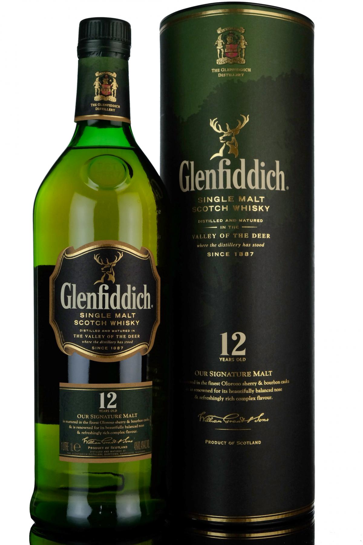 Glenfiddich 12 Year Old - 1 Litre