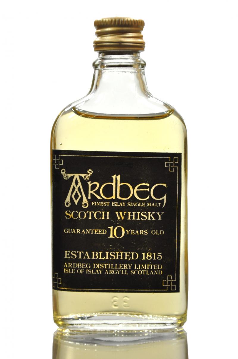 Ardbeg 10 Year Old - Guaranteed - 1980s - Miniature