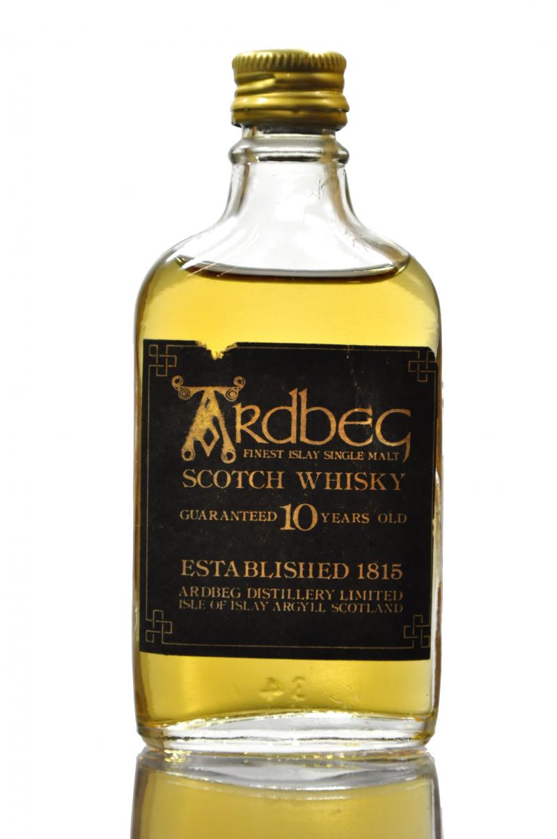 Ardbeg 10 Year Old - Guaranteed - 1980s - Miniature