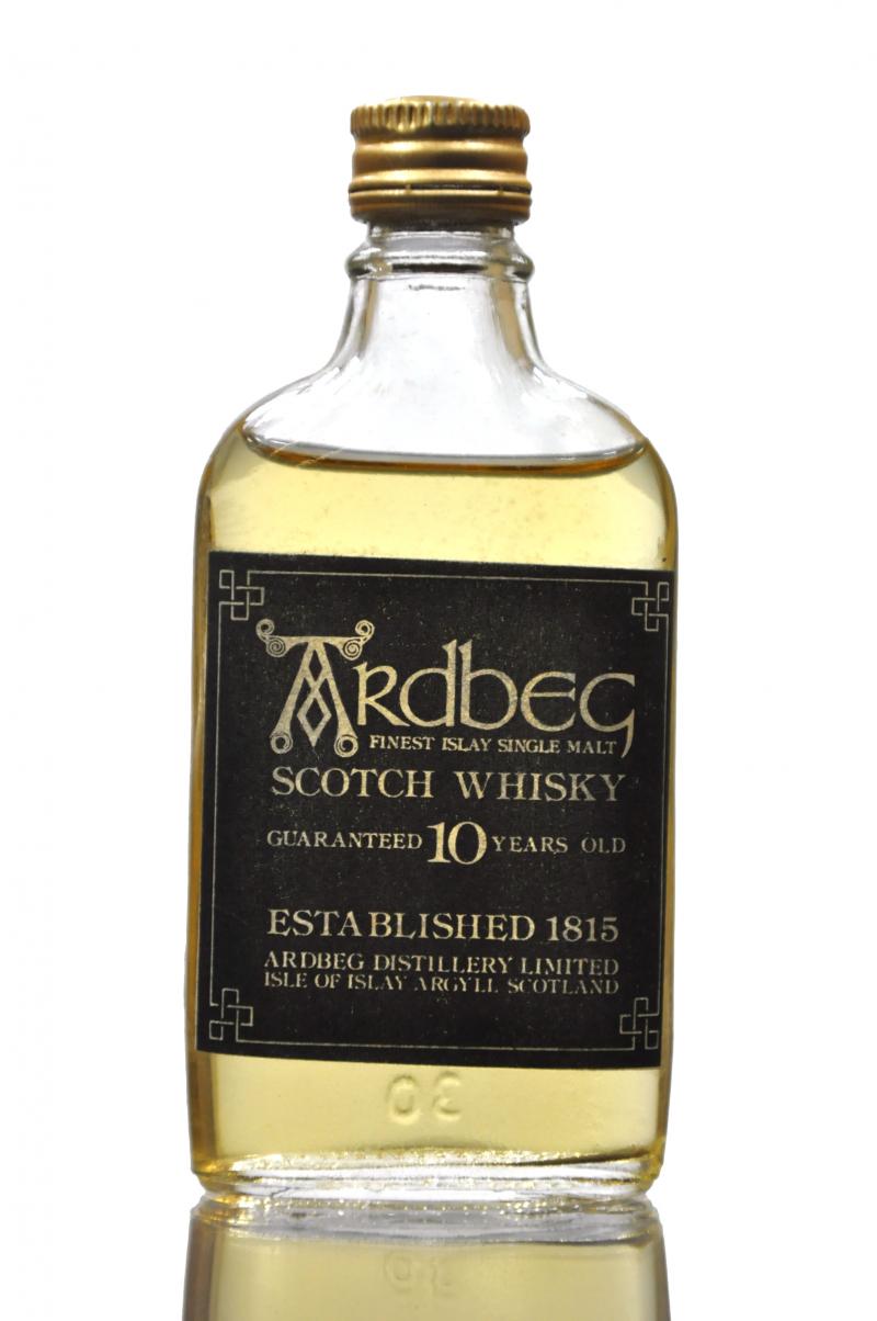 Ardbeg 10 Year Old - Guaranteed - 1980s - Miniature