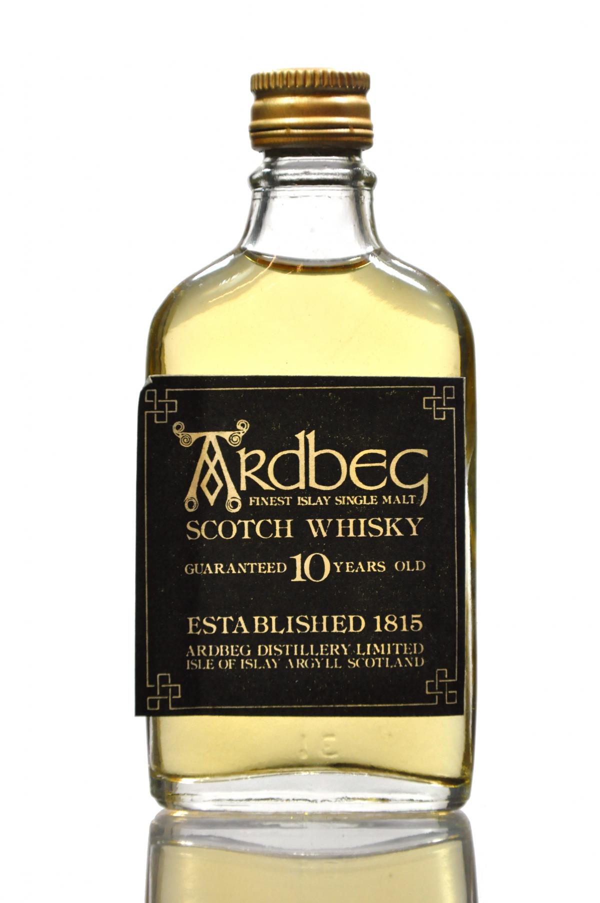 Ardbeg 10 Year Old - Guaranteed - 1980s - Miniature