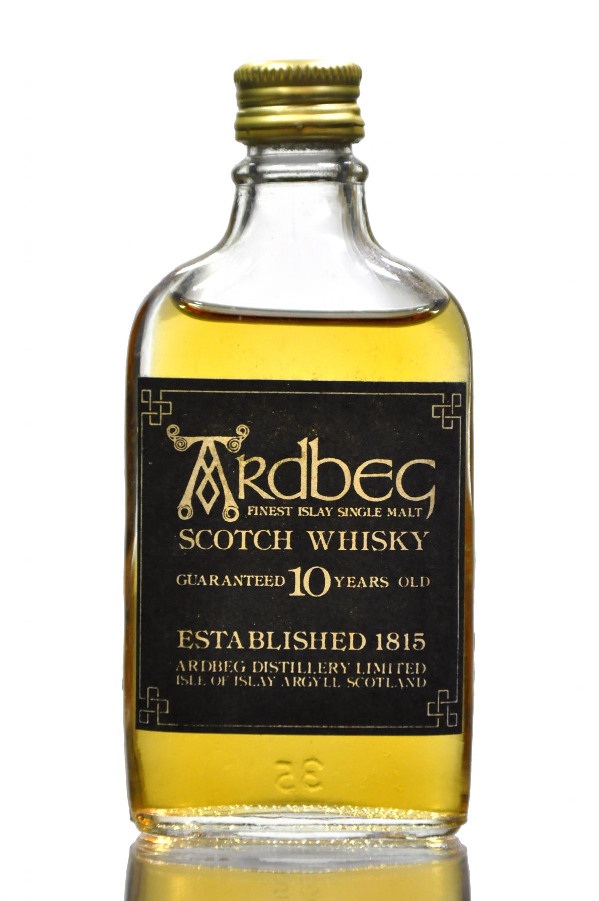 Ardbeg 10 Year Old - Guaranteed - 1980s - Miniature