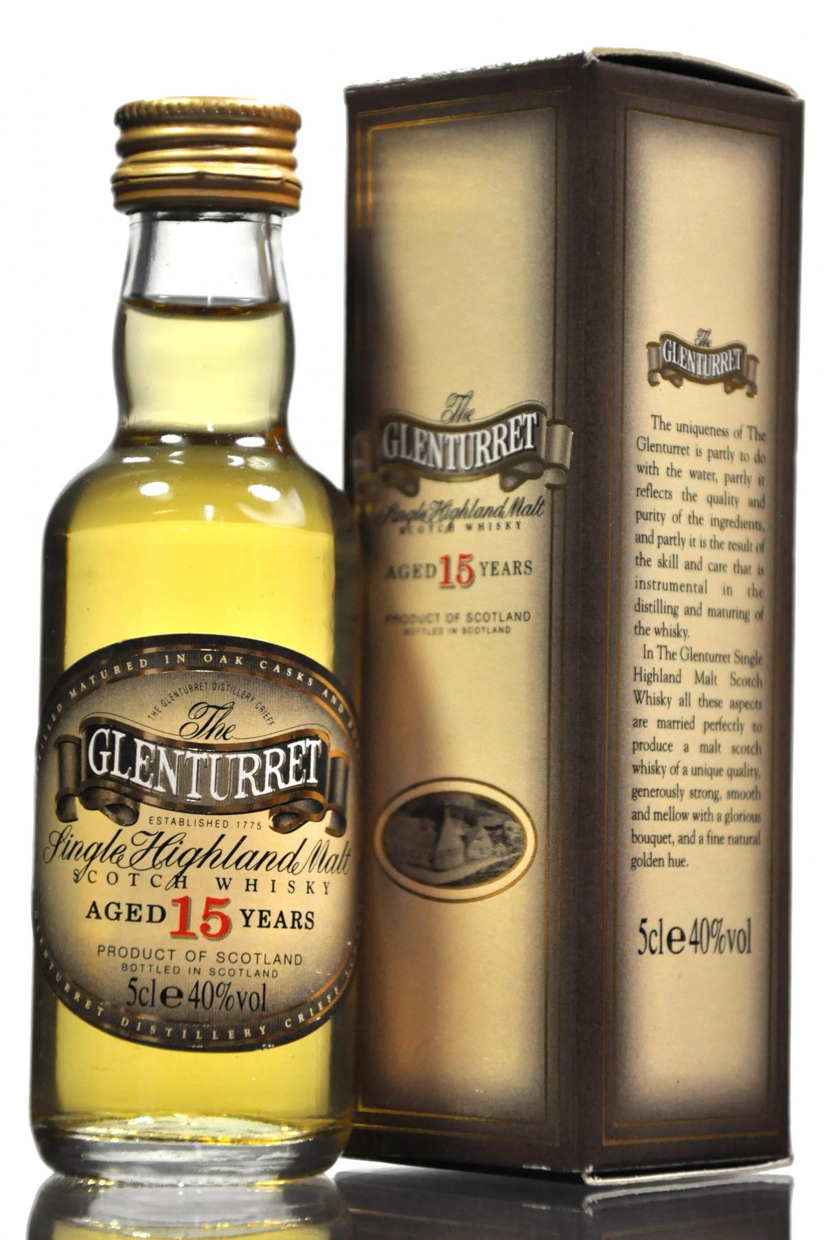 Glenturret 15 Year Old Miniature