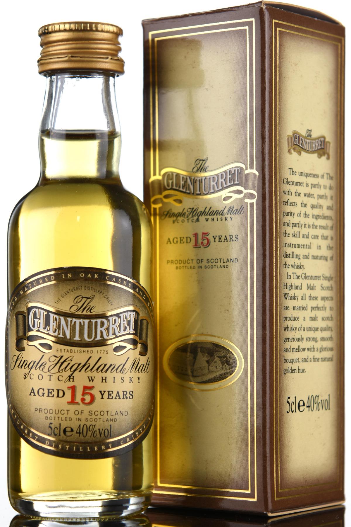 Glenturret 15 Year Old Miniature