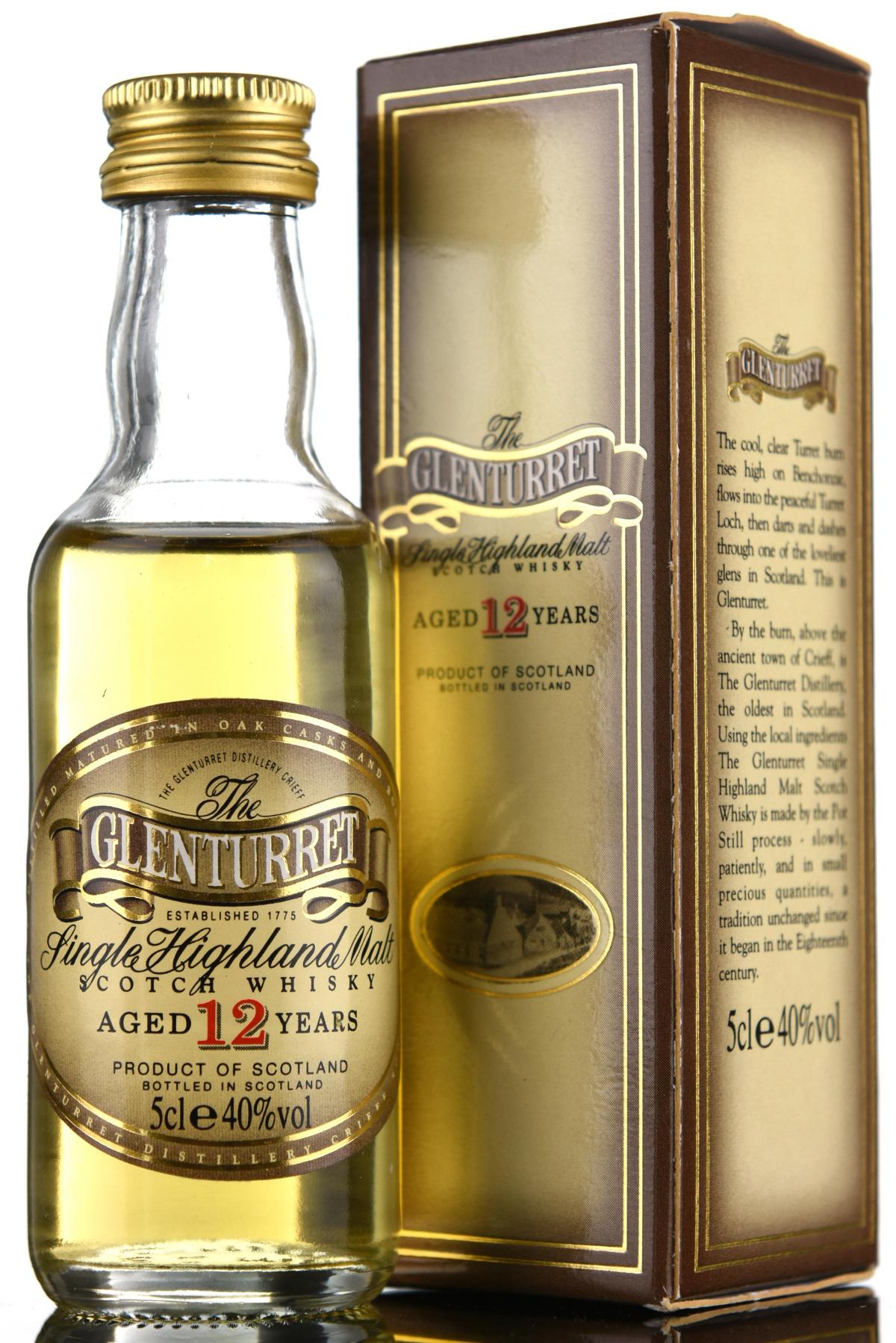 Glenturret 12 Year Old Miniature