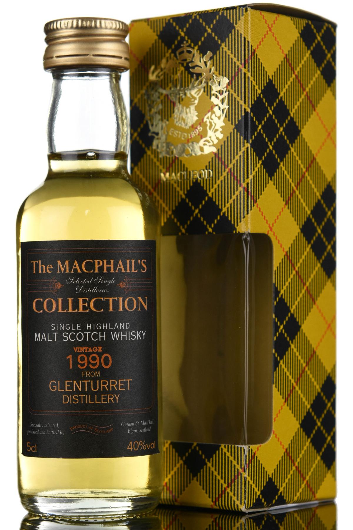 Glenturret 1990 - The MacPhails Collection Miniature