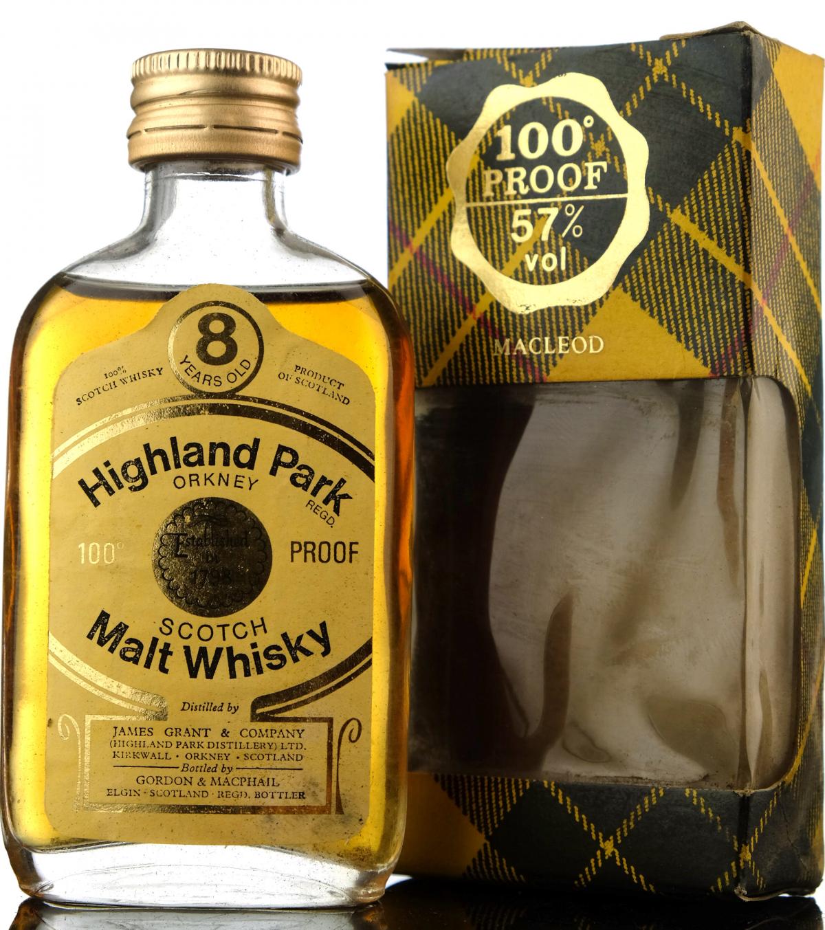 Highland Park 8 Year Old - 100 Proof - Gordon & MacPhail Miniature