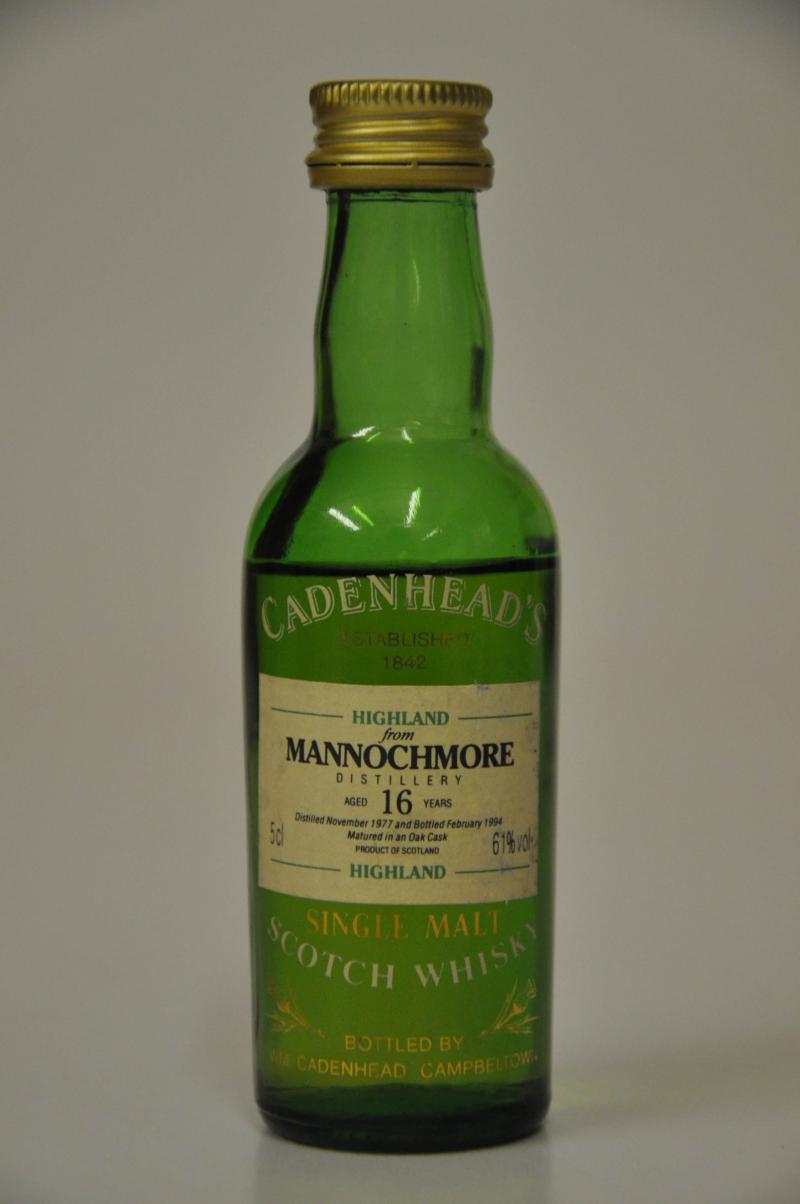 Mannochmore 1977-1994 - 16 Year Old - Cadenheads Miniature