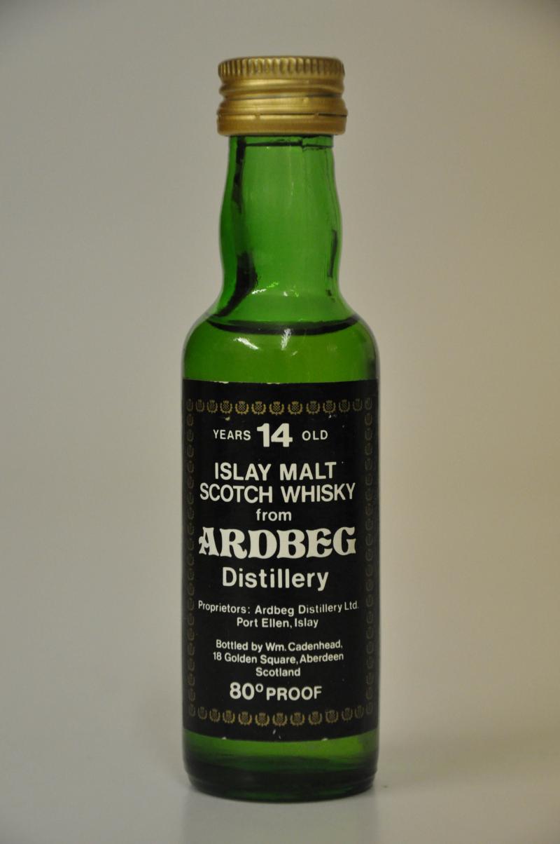Ardbeg 14 Year Old - Cadenhead Miniature