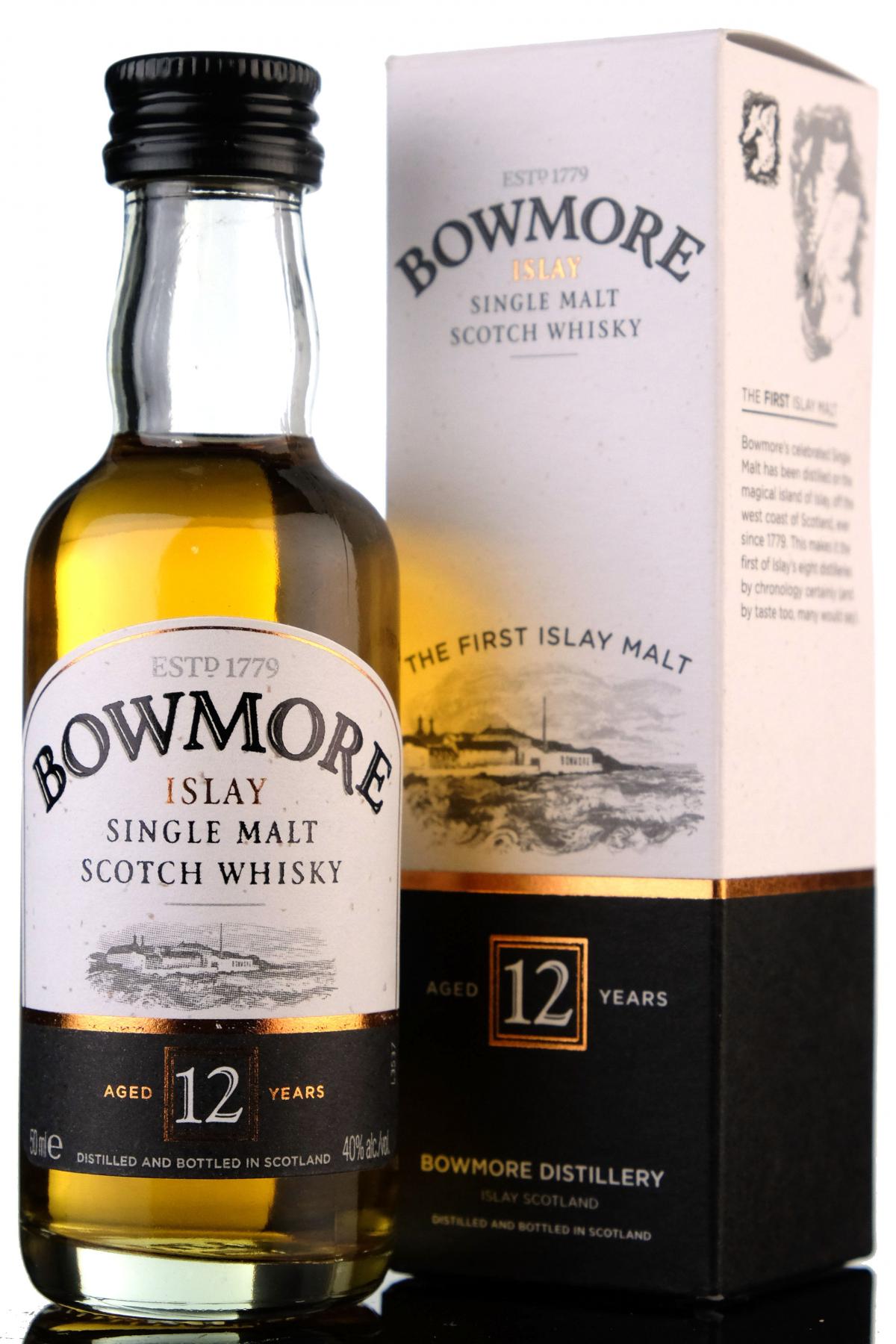 Bowmore 12 Year Old Miniature