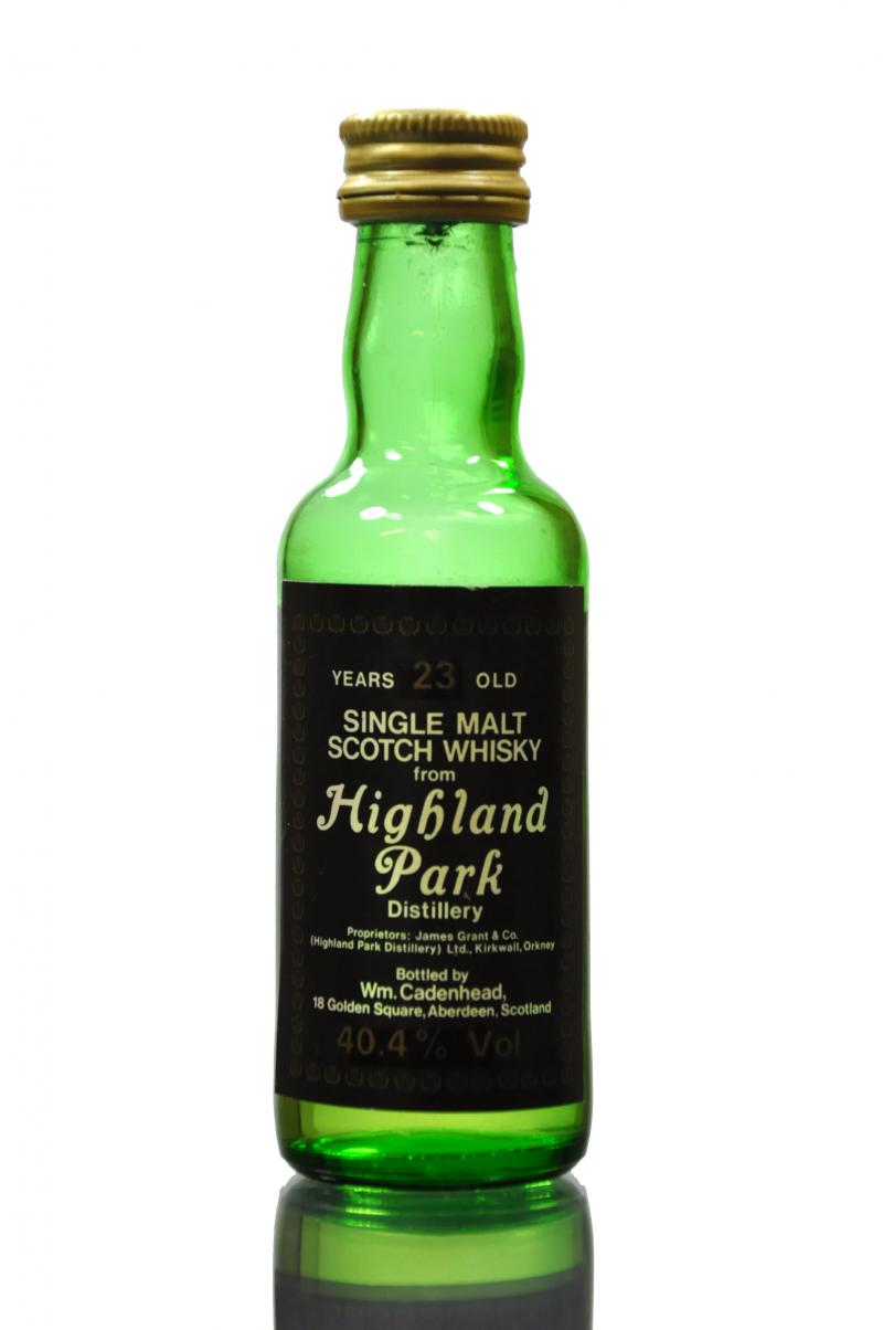 Highland Park 23 Year Old - Cadenhead Miniature
