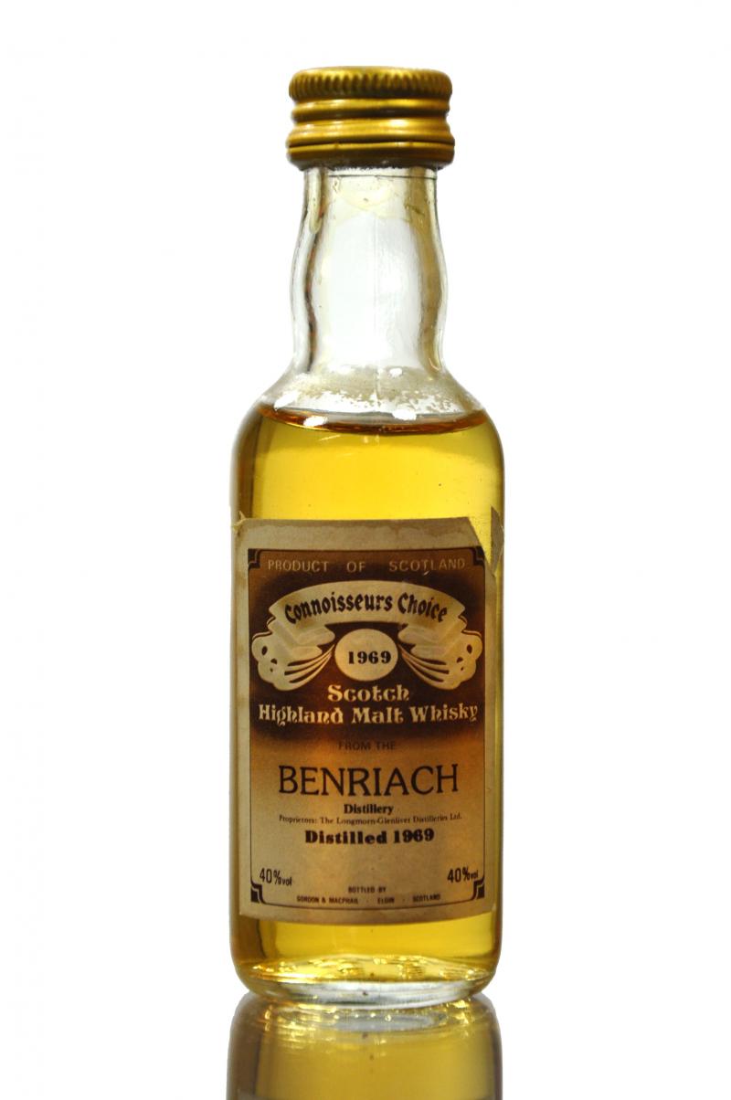 Benriach 1969 - Gordon & MacPhail - Connoisseurs Choice - Brown Label - Miniature