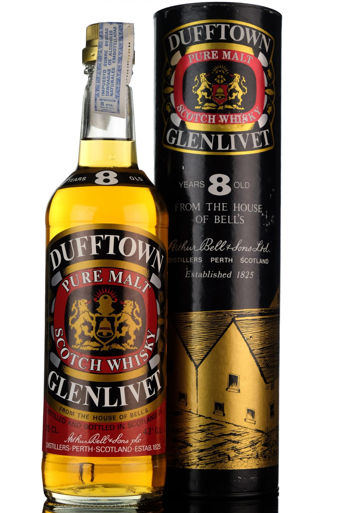 Dufftown-Glenlivet 8 Year Old - 1980s