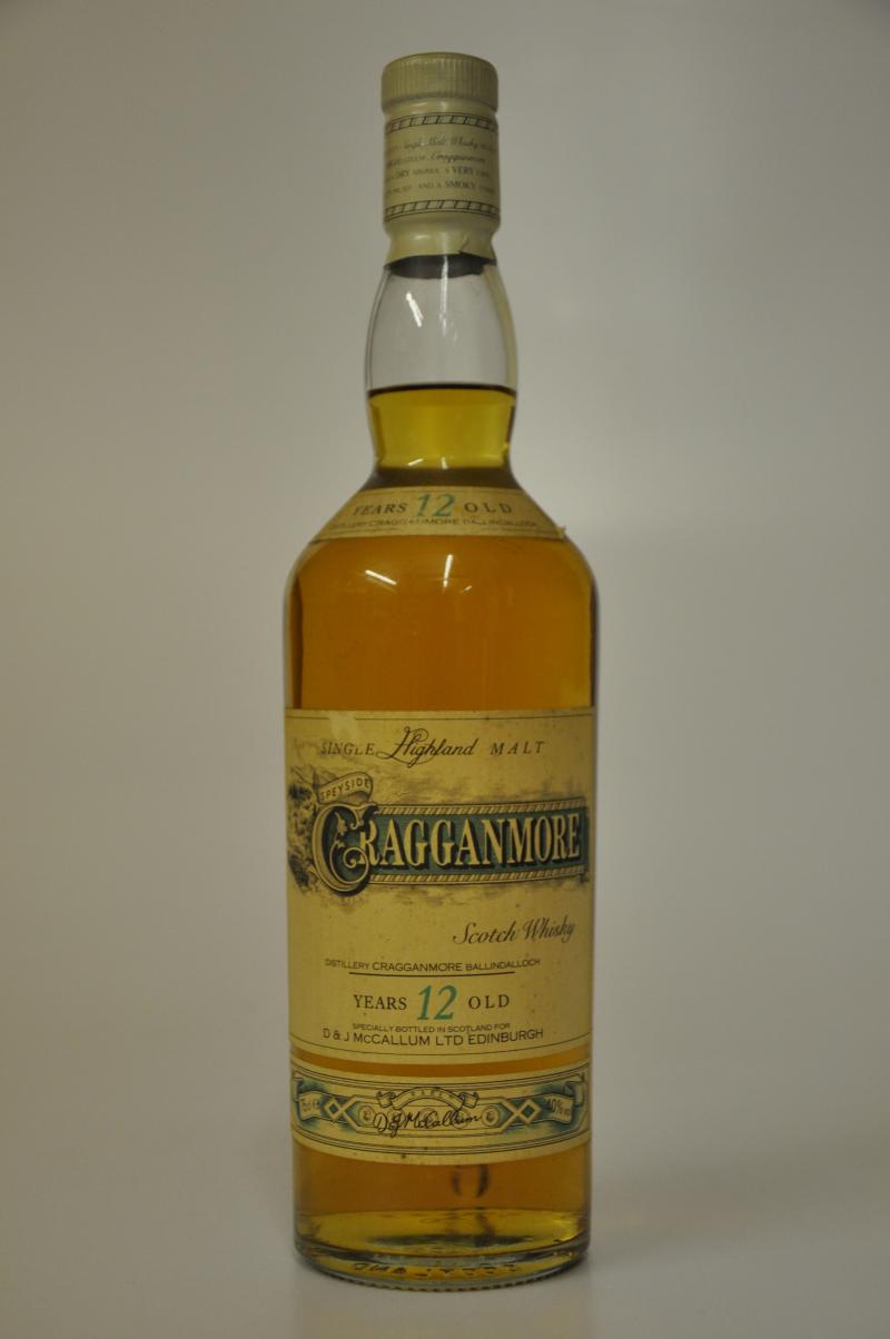 Cragganmore 12 Year Old - circa 1990