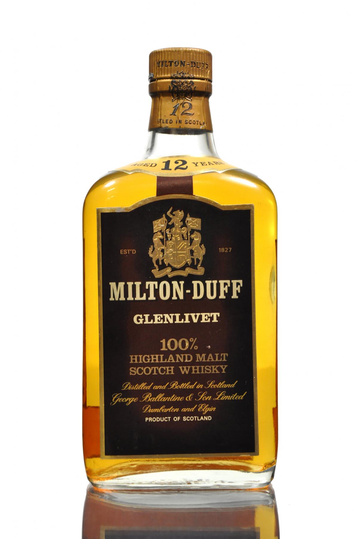 Miltonduff-Glenlivet 12 Year Old - 1980s