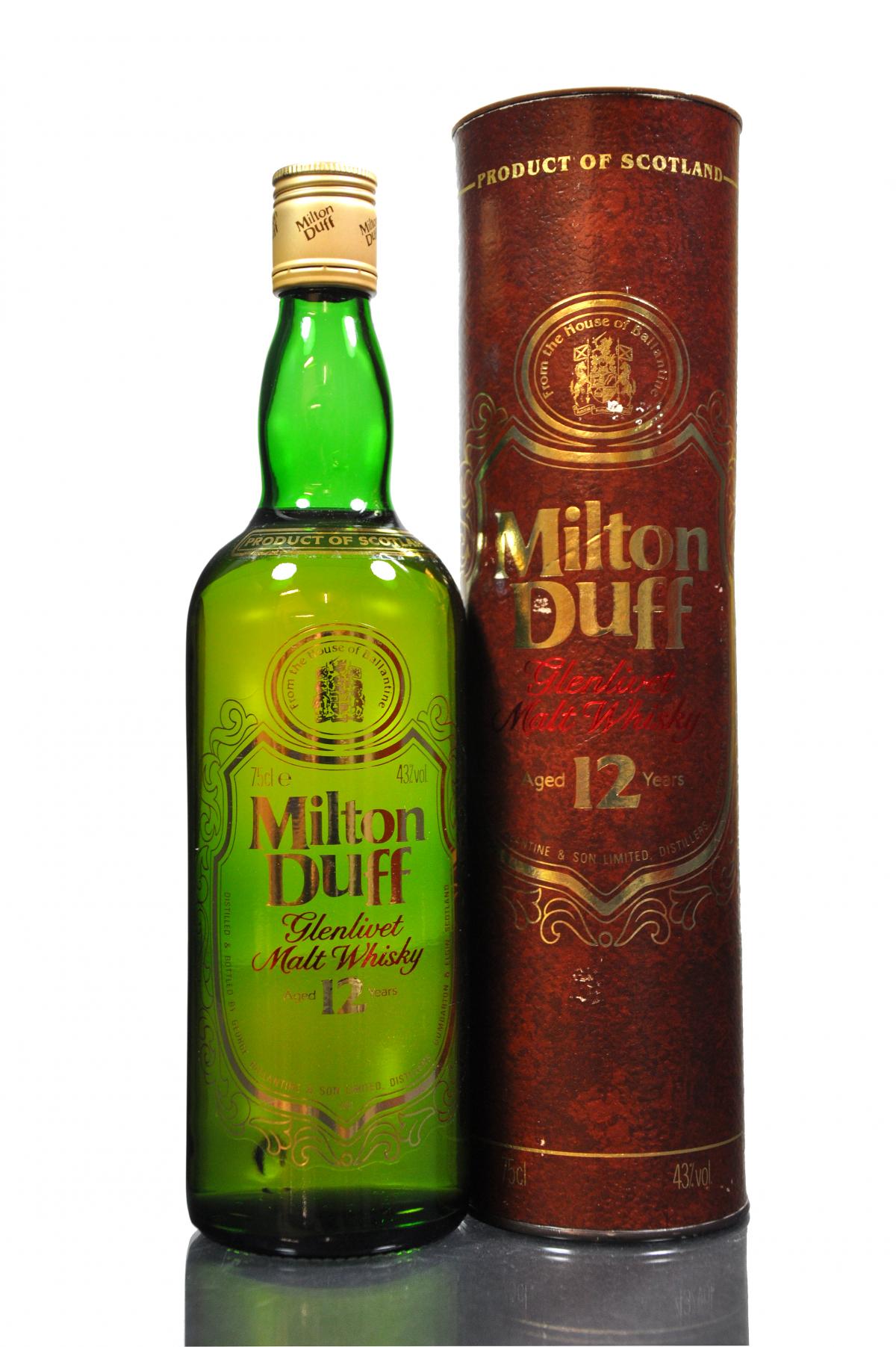 Miltonduff- Glenlivet 12 Year Old - 1980s