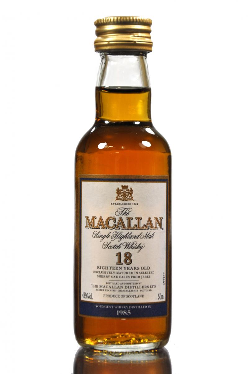 Macallan 1985 - 18 Year Old Miniature