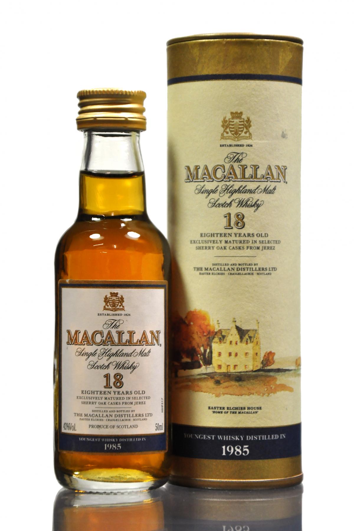 Macallan 1985 - 18 Year Old Miniature