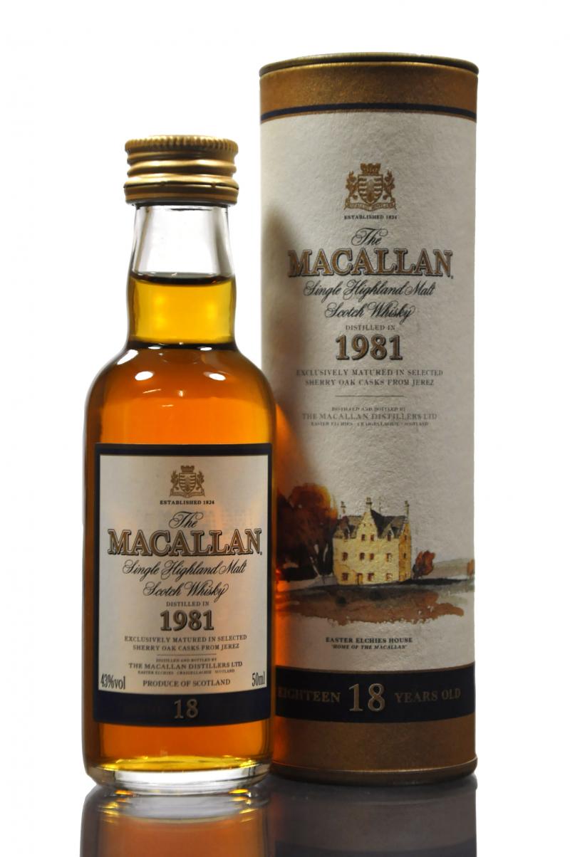 Macallan 1981 - 18 Year Old Miniature