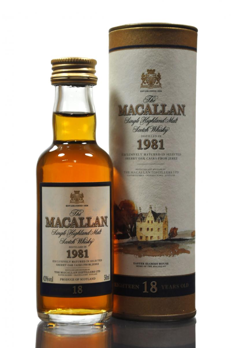 Macallan 1981 - 18 Year Old Miniature