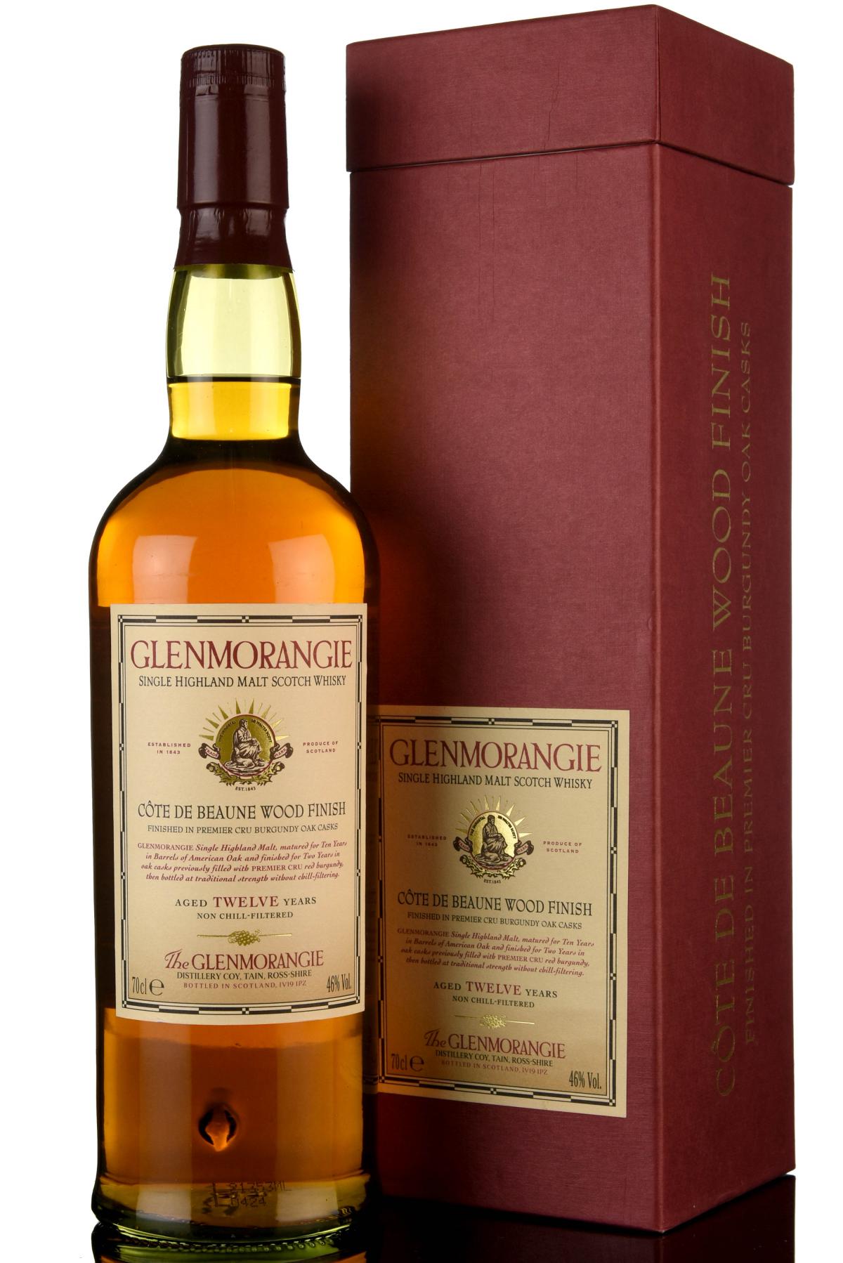 Glenmorangie 12 Year Old - Cote De Beaune Wood Finish