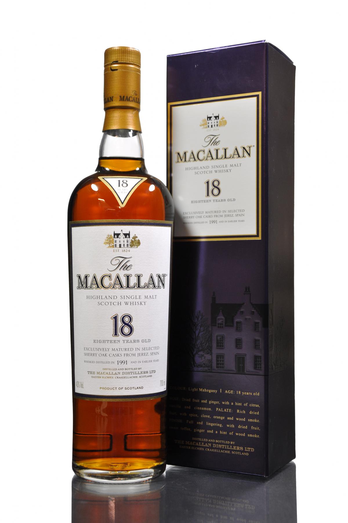 Macallan 1991 - 18 Year Old