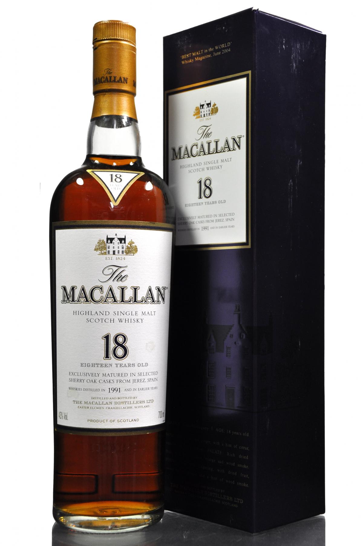 Macallan 1991 - 18 Year Old