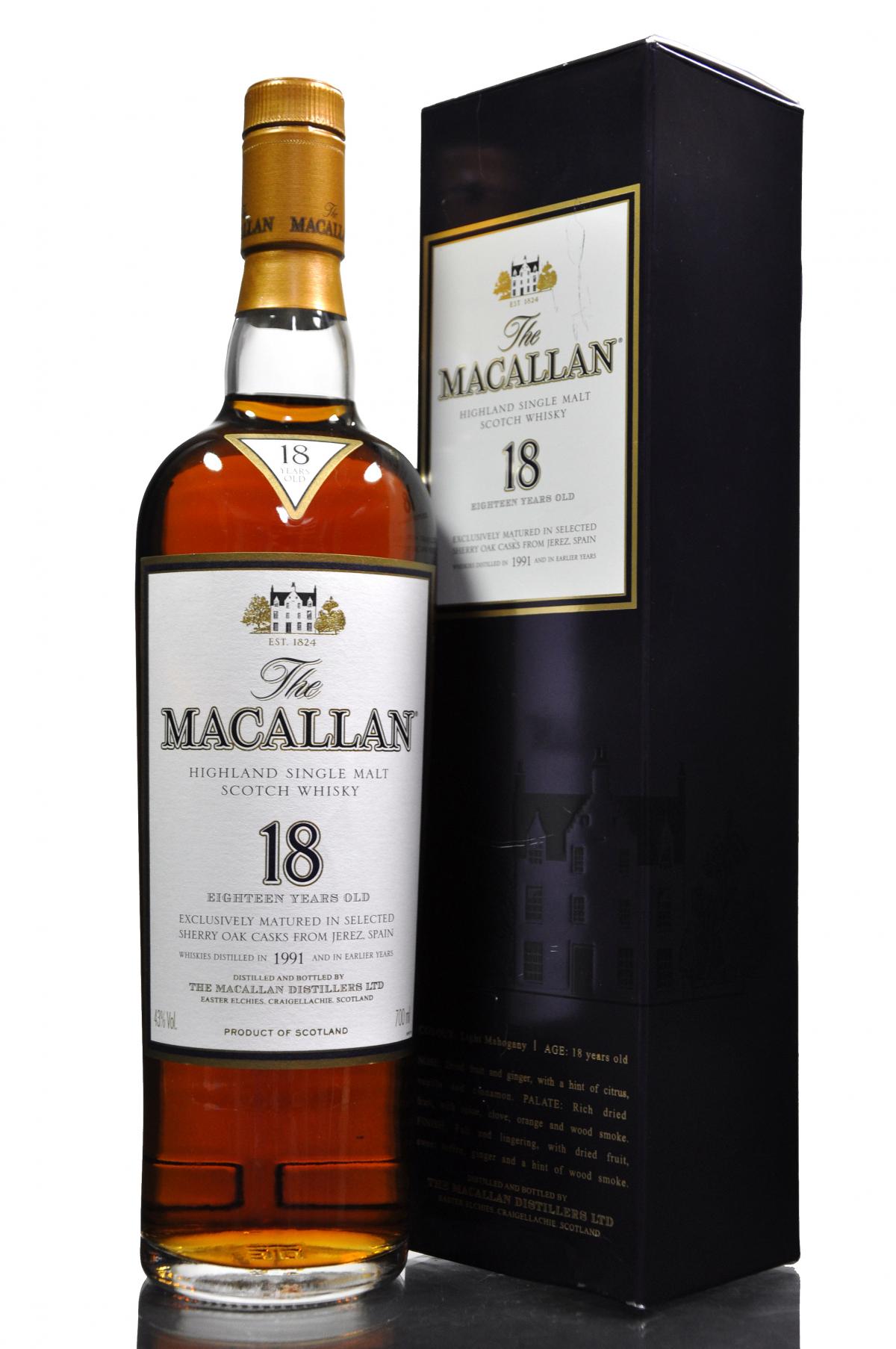 Macallan 1991 - 18 Year Old