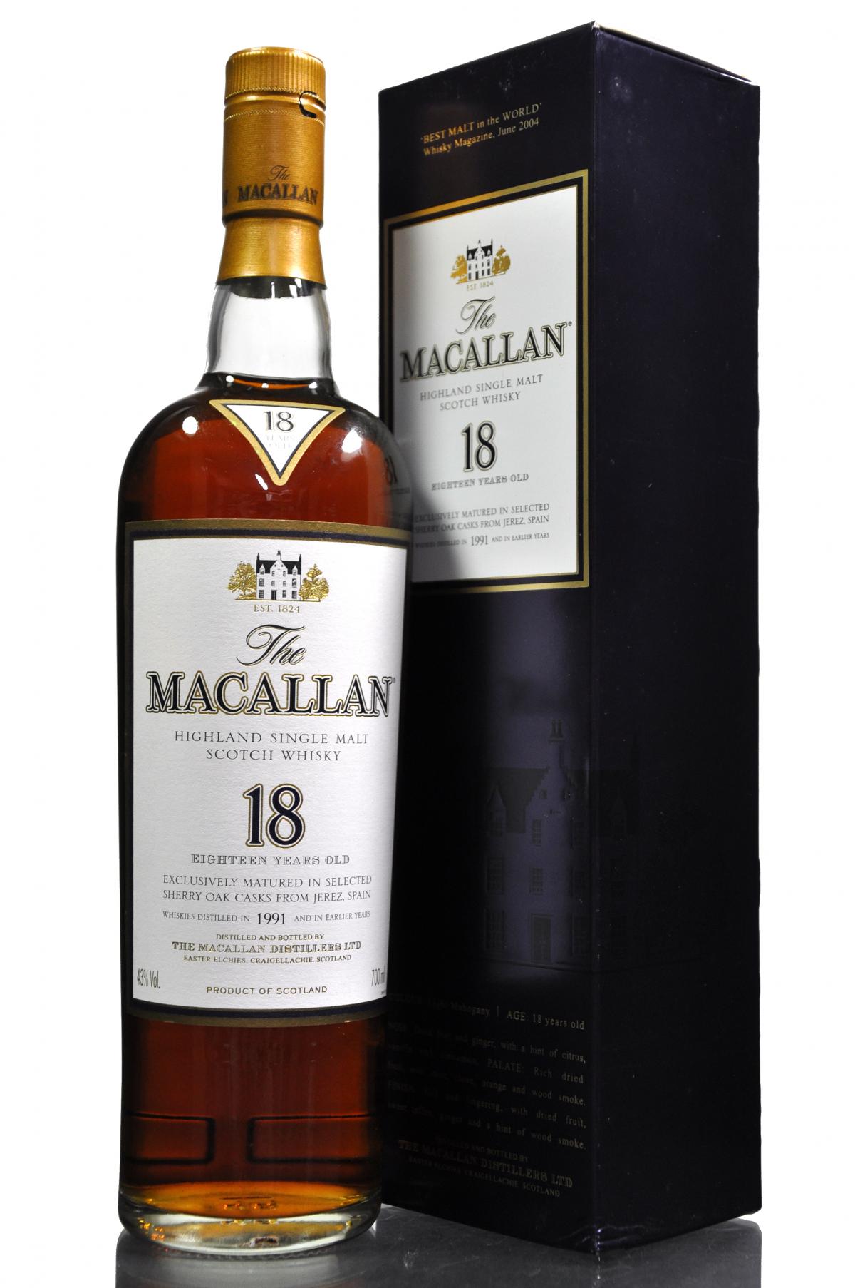 Macallan 1991 - 18 Year Old
