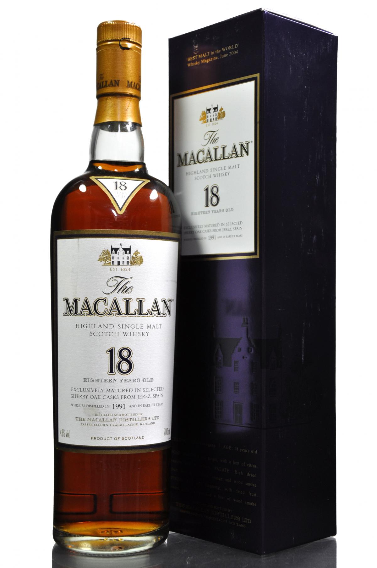Macallan 1991 - 18 Year Old