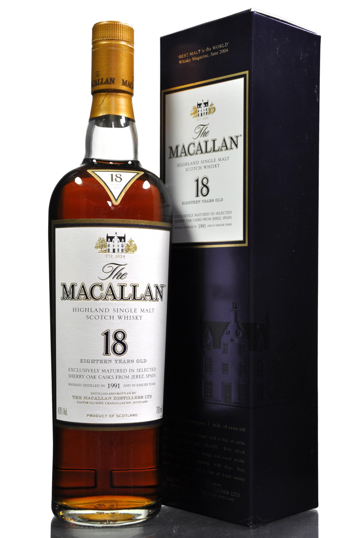 Macallan 1991 - 18 Year Old