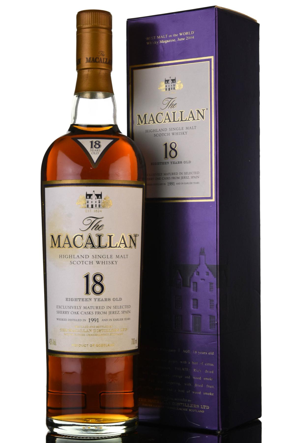 Macallan 1991 - 18 Year Old