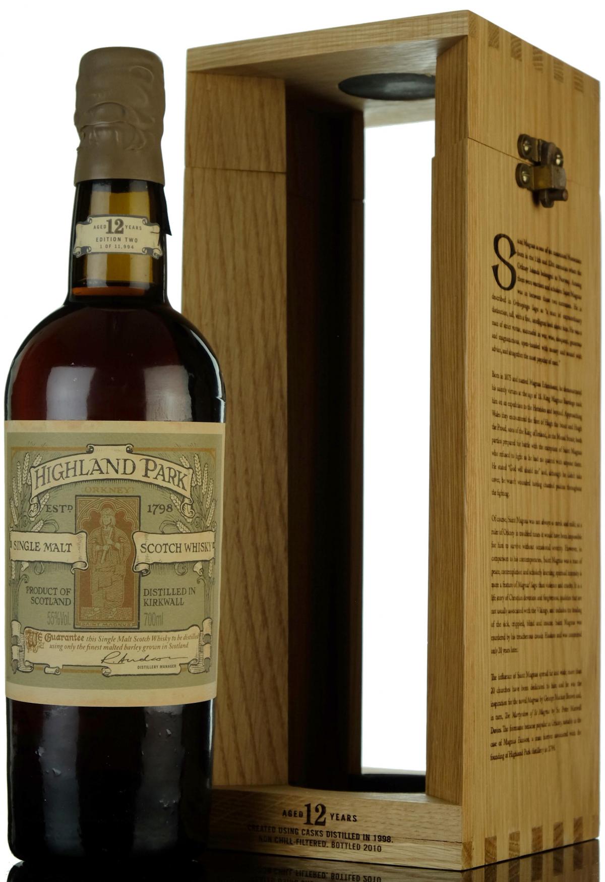 Highland Park 12 Year Old - St Magnus - Second Edition