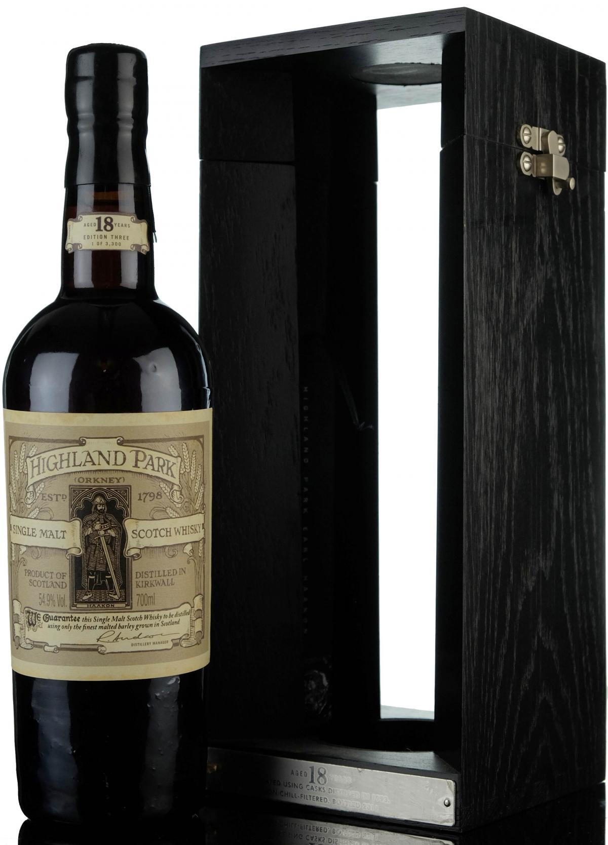 Highland Park 18 Year Old - Earl Haakon - Third Edition