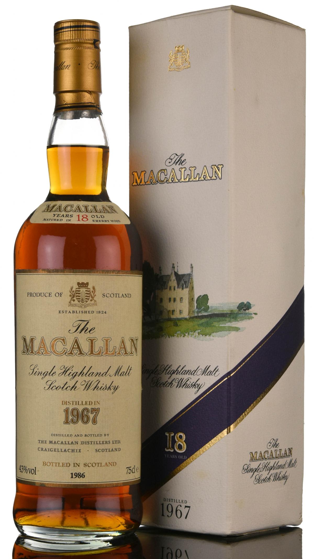 Macallan 1967-1986 - 18 Year Old